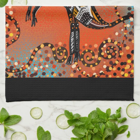 LINGE DE CUISINE ART AUSTRALIEN (Plié)