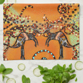 LINGE DE CUISINE ART AUSTRALIEN (Plié)