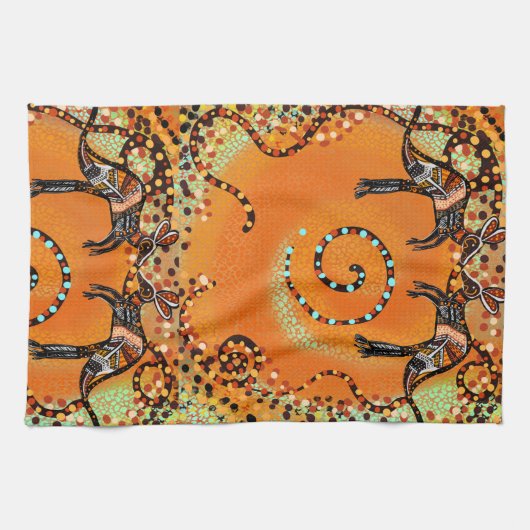 LINGE DE CUISINE ART AUSTRALIEN (Horizontal)