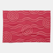 Linge De Cuisine Art autochtone waratah (Horizontal)