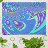 Linge De Cuisine Art bleu moderne (Plié)