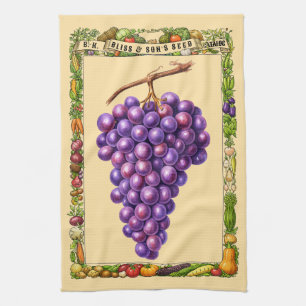 Linge De Cuisine Art botanique de l'ère victorienne rétro sur les r