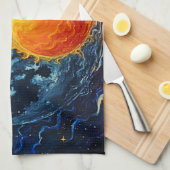 Linge De Cuisine Art Celestial Yin Yang (Quart Plié)