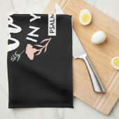 Linge De Cuisine Art chrétien floral foncé - Psaume 56:3 (Quart Plié)