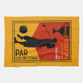 Linge De Cuisine Art classique du golf des années 30 (Horizontal)