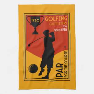 Linge De Cuisine Art classique du golf des années 30
