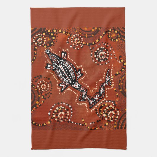 LINGE DE CUISINE ART CROCODILE (Vertical)