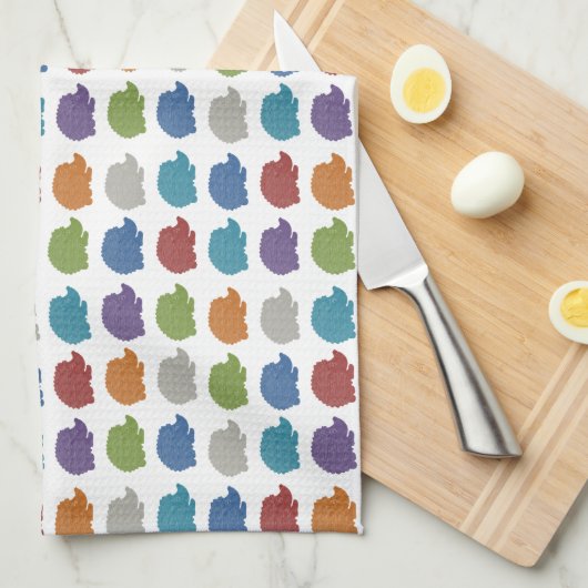 Linge De Cuisine Art de bruit de hérisson (Quart Plié)