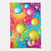 Linge De Cuisine Art de bulle abstrait (Vertical)