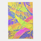Linge De Cuisine Art de feuille tropicale (Vertical)