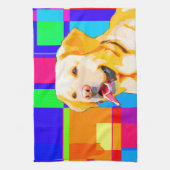 Linge De Cuisine Art de golden retriever (Vertical)