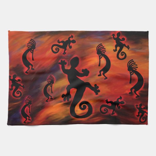 Linge De Cuisine Art de Kokopelli (Horizontal)
