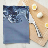 Linge De Cuisine Art de la fumée bleue émotionnelle (Quart Plié)