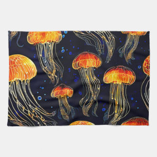 Linge De Cuisine Art de la méduse marine