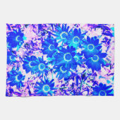 Linge De Cuisine art de la puissance de fleur bleue (Horizontal)
