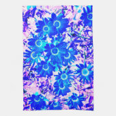 Linge De Cuisine art de la puissance de fleur bleue (Vertical)