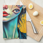 Linge De Cuisine Art de l'auto-réflexion brisé (Quart Plié)