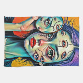 Linge De Cuisine Art de l'auto-réflexion brisé (Horizontal)