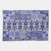 Linge De Cuisine Art de mosaïque grecque brisée (Horizontal)