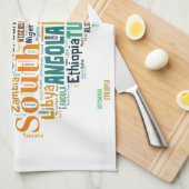 Linge De Cuisine Art de mot Afrique (Quart Plié)