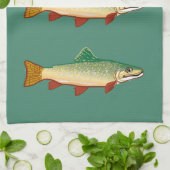 Linge De Cuisine Art de poissons de truite (Plié)