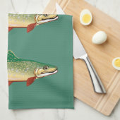 Linge De Cuisine Art de poissons de truite (Quart Plié)