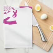 Linge De Cuisine Art de sensibilisation au cancer du sein Imprimer (Quart Plié)