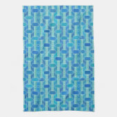 Linge De Cuisine Art Déco chic industriel - bleu clair (Vertical)