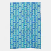 Linge De Cuisine Art Déco chic industriel - bleu clair (Vertical)