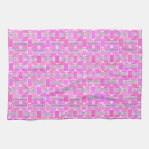 Linge De Cuisine Art Déco chic industriel - rose, mauve