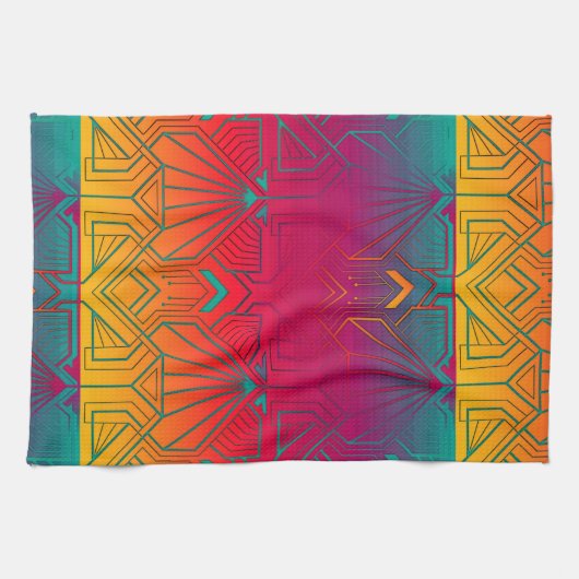 Linge De Cuisine Art déco contemporain (Horizontal)