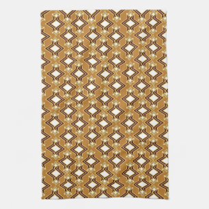 Linge De Cuisine Art Déco Fond d'écran Motif, Tan et Brown