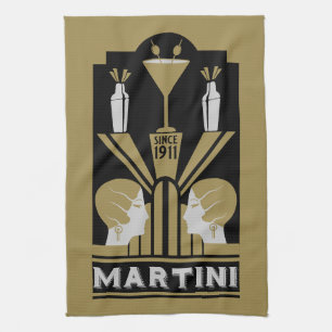Linge De Cuisine Art Déco Martini