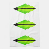 Linge De Cuisine Art Deco pattern 3 in Light Green Tea Towel (Vertical)