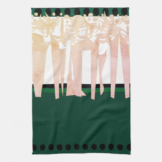 Linge De Cuisine Art déco plat (Vertical)