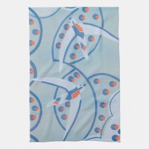 Linge De Cuisine Art Déco vintage Jazz Pochoir Oiseaux Motif animal