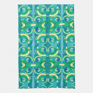 Linge De Cuisine Art Déco vintage jazz pochoir papillons de jardin