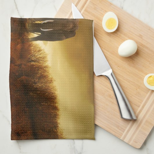 Linge De Cuisine Art d'éléphant (Quart Plié)