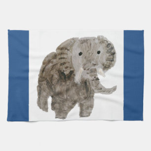 Linge De Cuisine Art des éléphants d'animaux sauvages