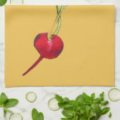 Linge De Cuisine Art d'illustration d'aquarelle végétale Radical (Plié)