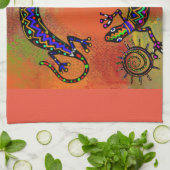 LINGE DE CUISINE ART DU SOUTHWESTERN LIZARD (Plié)