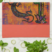 LINGE DE CUISINE ART DU SOUTHWESTERN LIZARD (Plié)