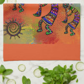 LINGE DE CUISINE ART DU SUD-OUEST DE KOKOPELLI (Plié)