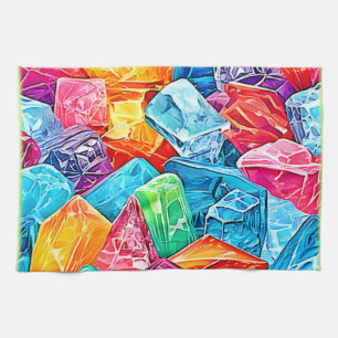 Linge De Cuisine Art en grappes cristallines