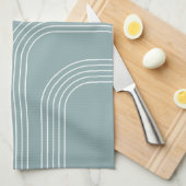 Linge De Cuisine Art en ligne de style moyen siècle Abstrait (Quart Plié)