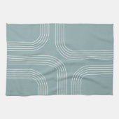 Linge De Cuisine Art en ligne de style moyen siècle Abstrait (Horizontal)