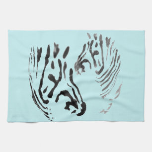 Linge De Cuisine Art faunique Zebras Couleur personnalisée