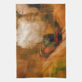 Linge De Cuisine Art ferroviaire locomotif d'enthousiaste de train (Vertical)