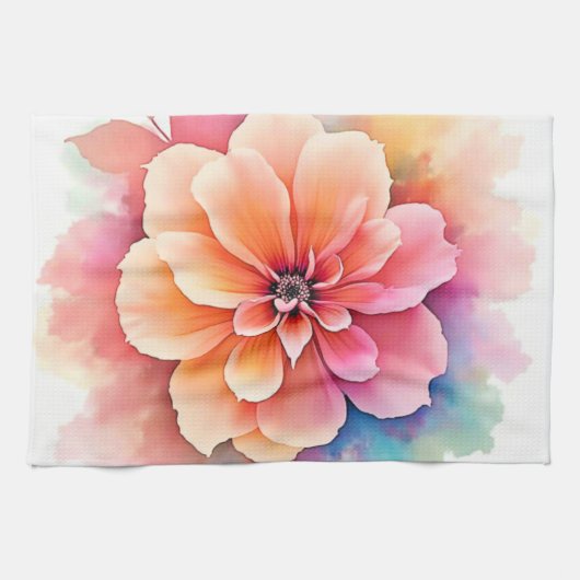 Linge De Cuisine Art floral dévoilé (Horizontal)