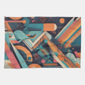 Linge De Cuisine Art géométrique Abstrait - Graphique en gras (Horizontal)